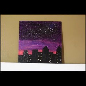 Hand painted wooden sign